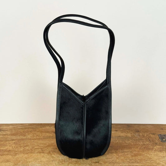 Calella Bucket Calf Hair in Black-Accessories-Hereu-eugenienewport
