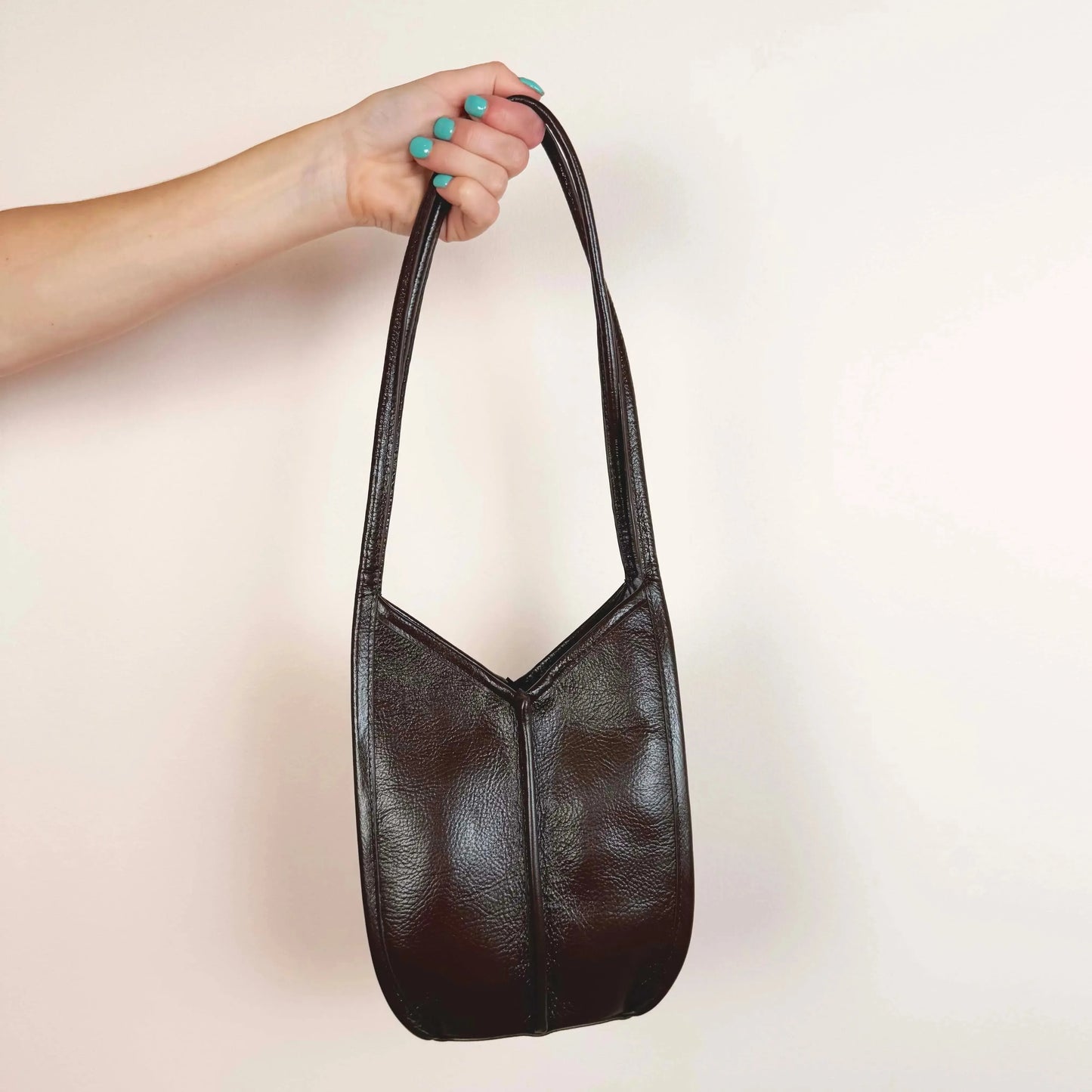 Calella Bucket Leather in Dark Brown-Accessories-Hereu-eugenienewport