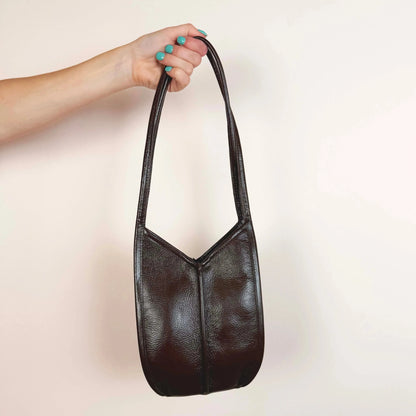 Calella Bucket Leather in Dark Brown-Accessories-Hereu-eugenienewport