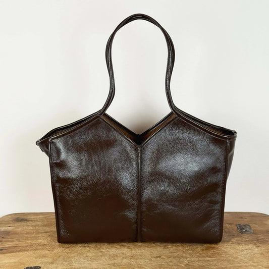 Calella Squared Medium Distressed in Dark Brown-Accessories-Hereu-eugenienewport