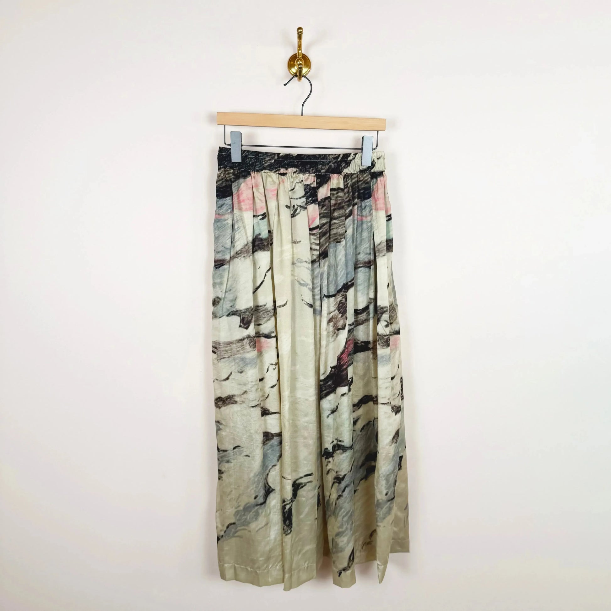 Cara Skirt in Passing Clouds-Skirts-Runaway Bicycle-eugenienewport