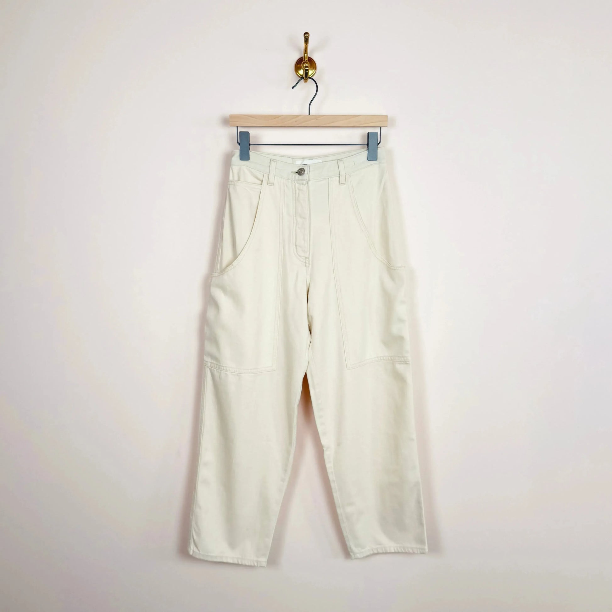Cargo Barrel Jean in Natural-Pants-James Street-eugenienewport
