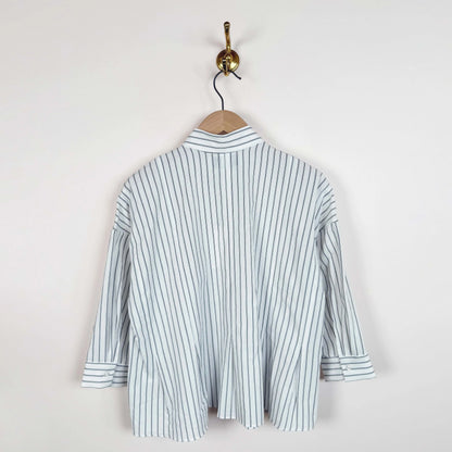 Cecil Top in Black & White Pinstripe-Tops-Fabiana Pigna-eugenienewport