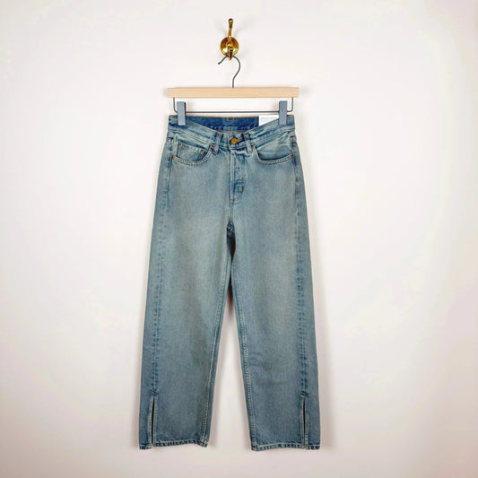 Charlot Split Hem Jean Ed Wash (29")-Denim-B Sides-eugenienewport