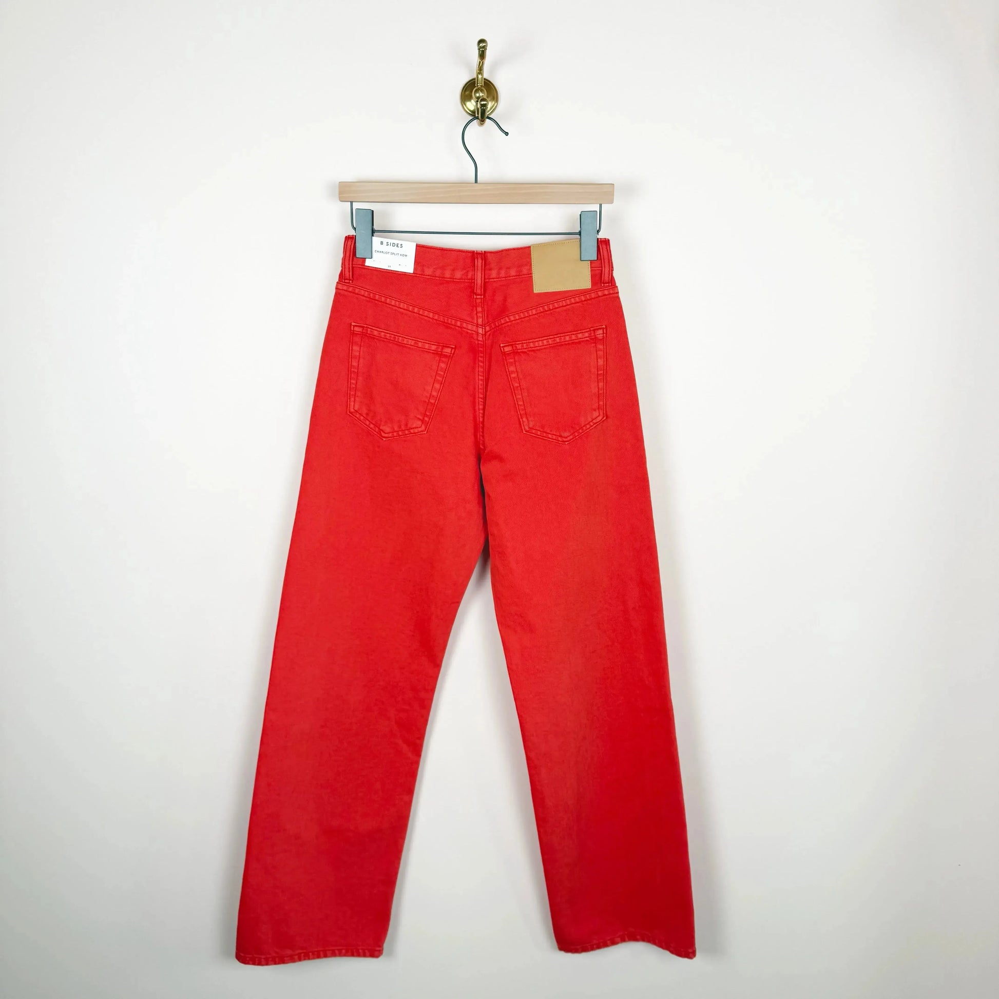 Charlot Split Hem in Faded Tomato-Denim-B Sides-eugenienewport