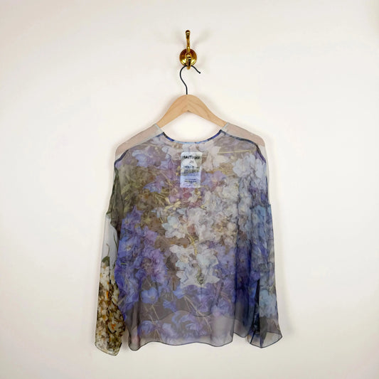 Chiffon Silksweater in Print S-Tops-Anntian-eugenienewport