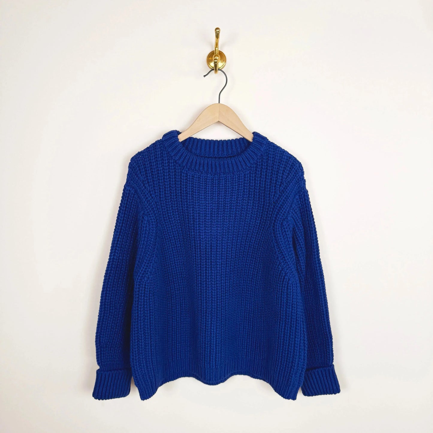 Chunky Lowe Pullover in Cobalt-Sweaters-James Street-eugenienewport