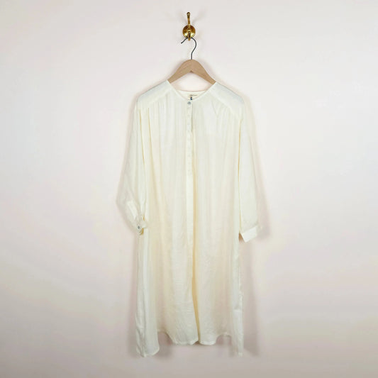 Clara Dress in White-Dresses-Runaway Bicycle-eugenienewport