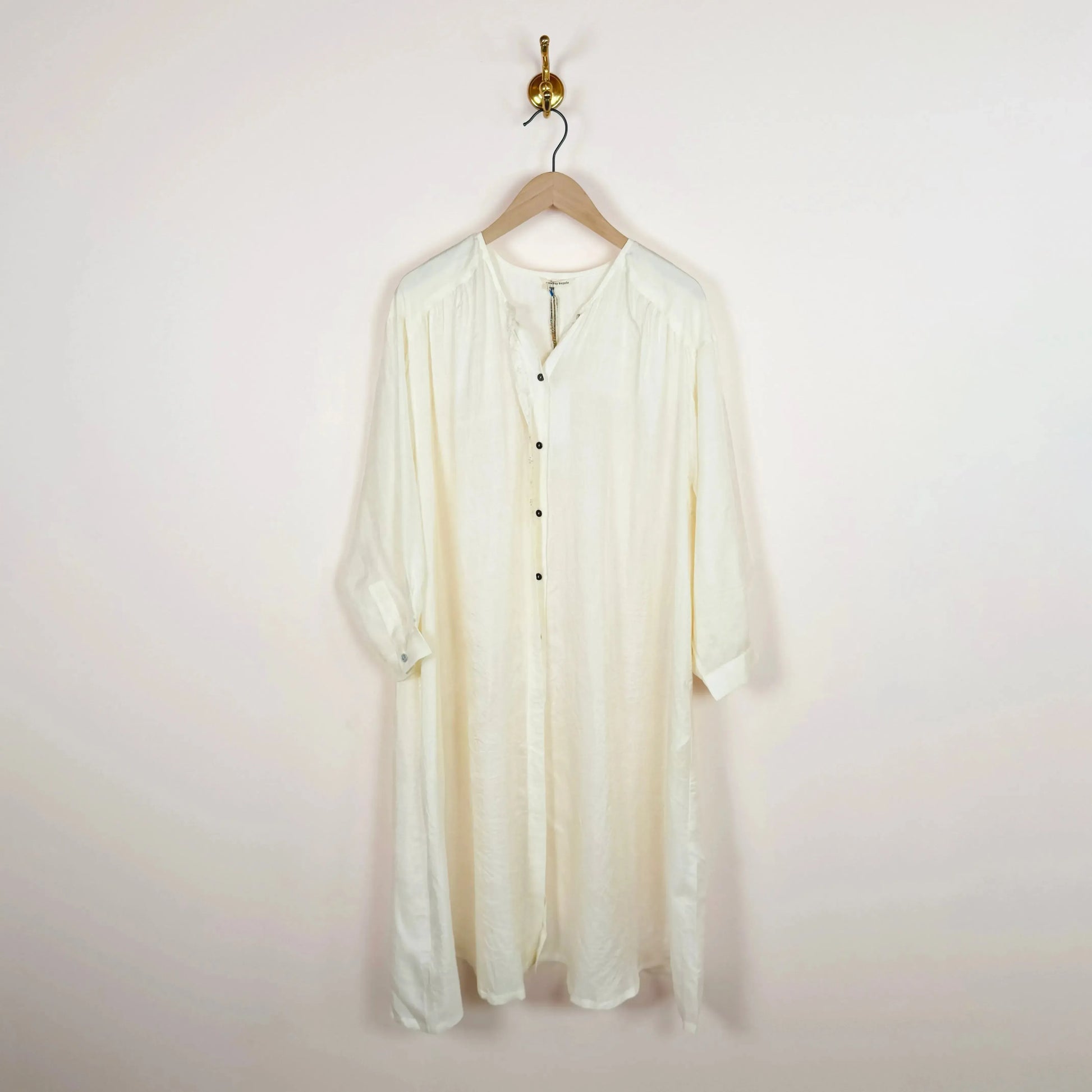 Clara Dress in White-Dresses-Runaway Bicycle-eugenienewport