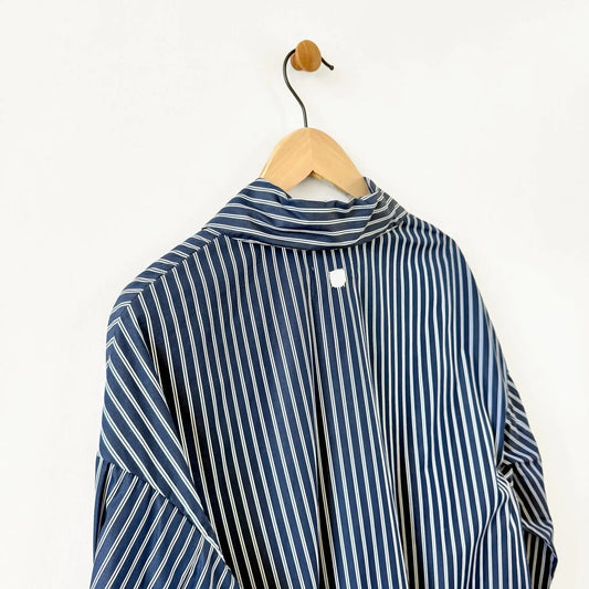 Claudia Shirt in Blue Stripe-Tops-Nitto-eugenienewport