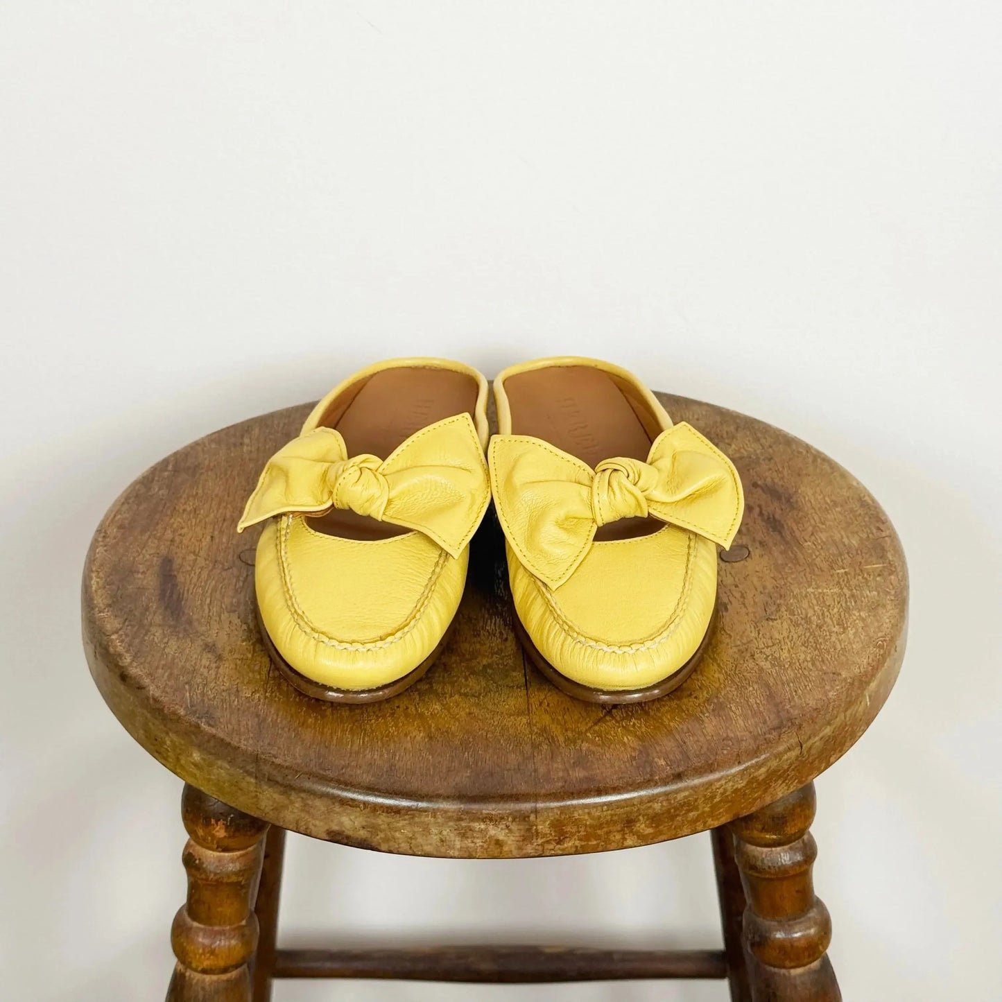 Corbati Mule in Soft Yellow-Shoes-Hereu-eugenienewport