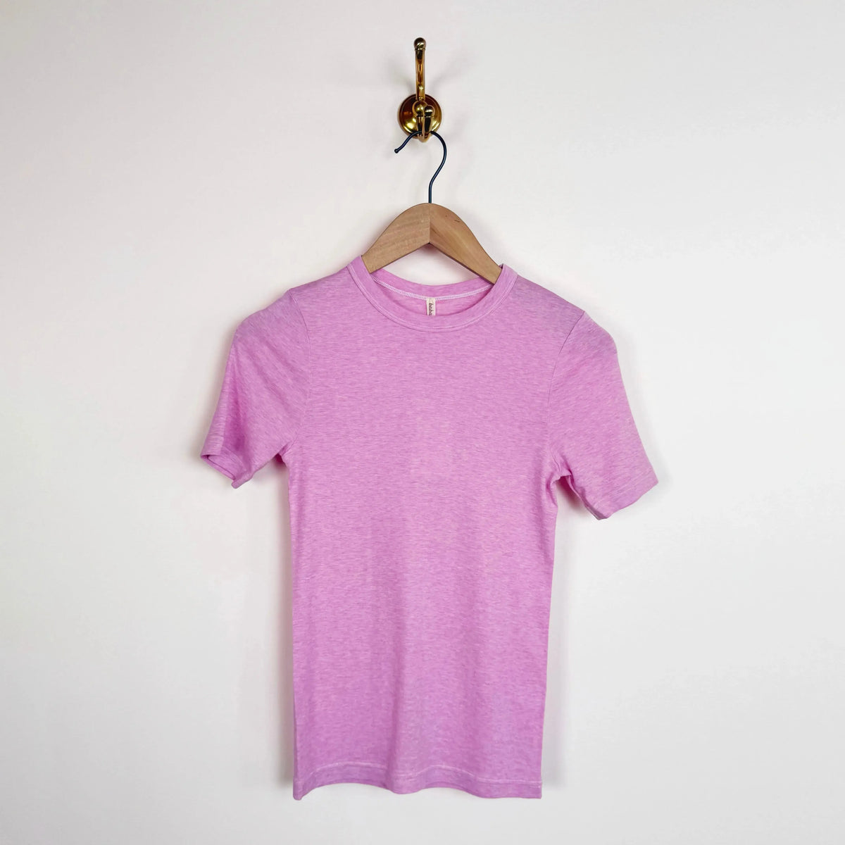 Cotton Silk Basic T-Shirt in Pink-T-Shirts-Babaco-eugenienewport