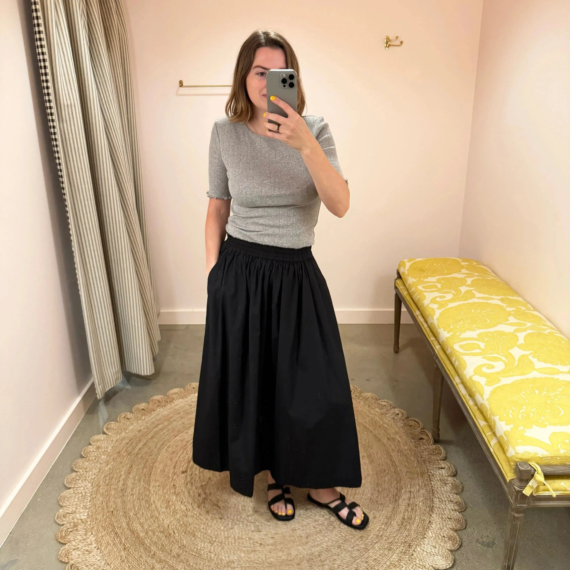 Dagny Skirt in Black-Skirts-Skall-eugenienewport