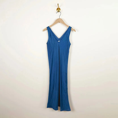 Daphne Long Dress in Medium Indigo-Dresses-Rubia & Neel-eugenienewport