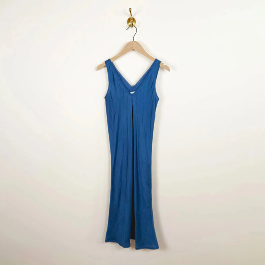 Daphne Long Dress in Medium Indigo-Dresses-Rubia & Neel-eugenienewport