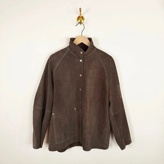Dash Jacket in Suede Grey-Jackets-Studio Nicholson-eugenienewport