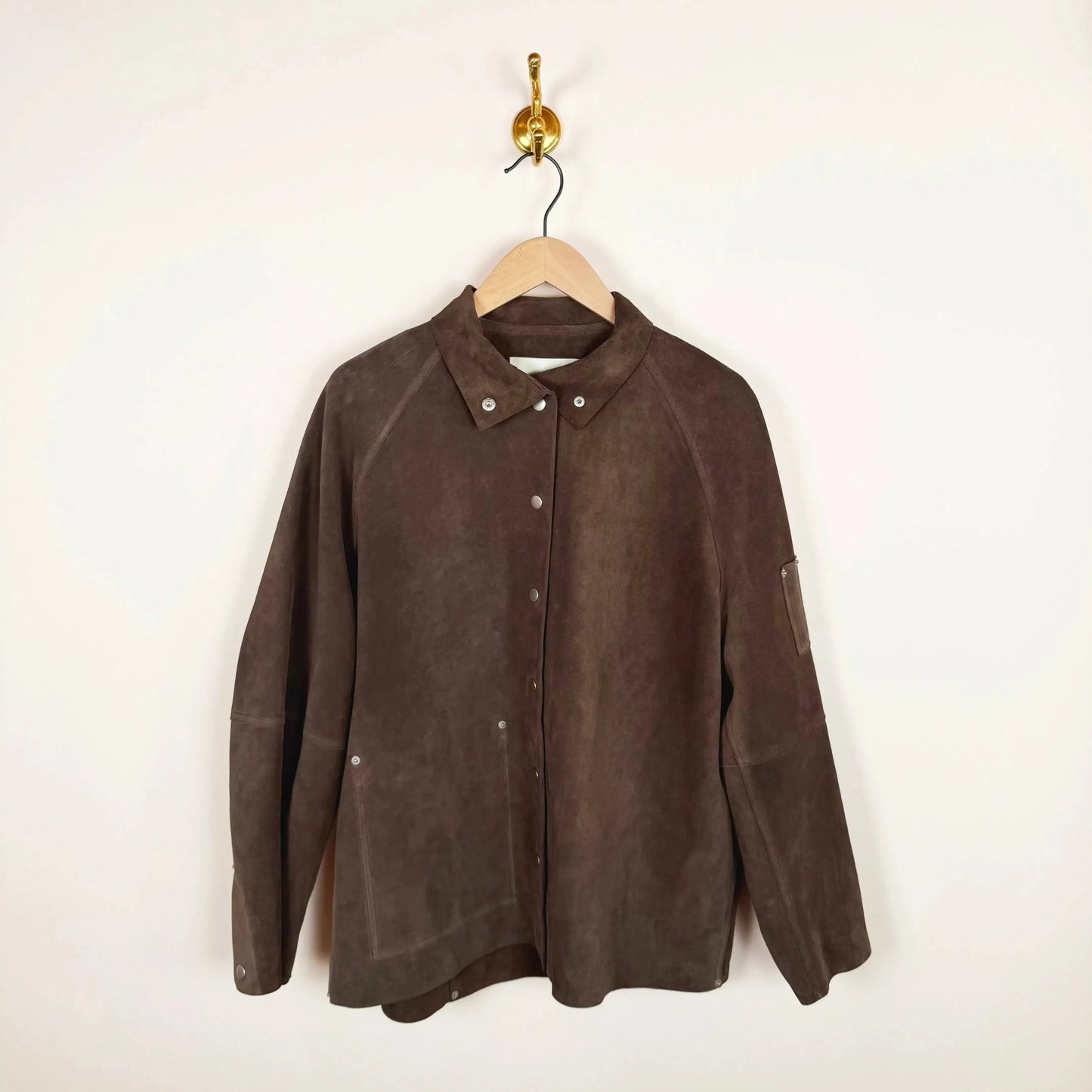 Dash Jacket in Suede Grey-Jackets-Studio Nicholson-eugenienewport