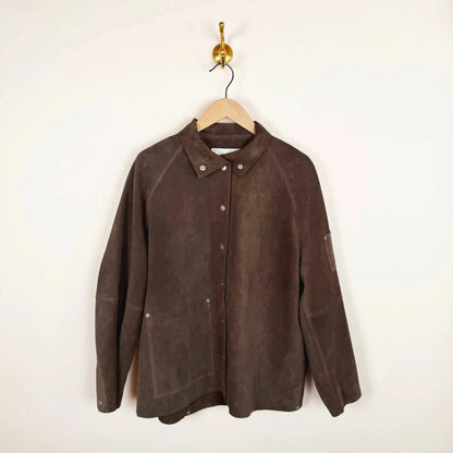 Dash Jacket in Suede Grey-Jackets-Studio Nicholson-eugenienewport