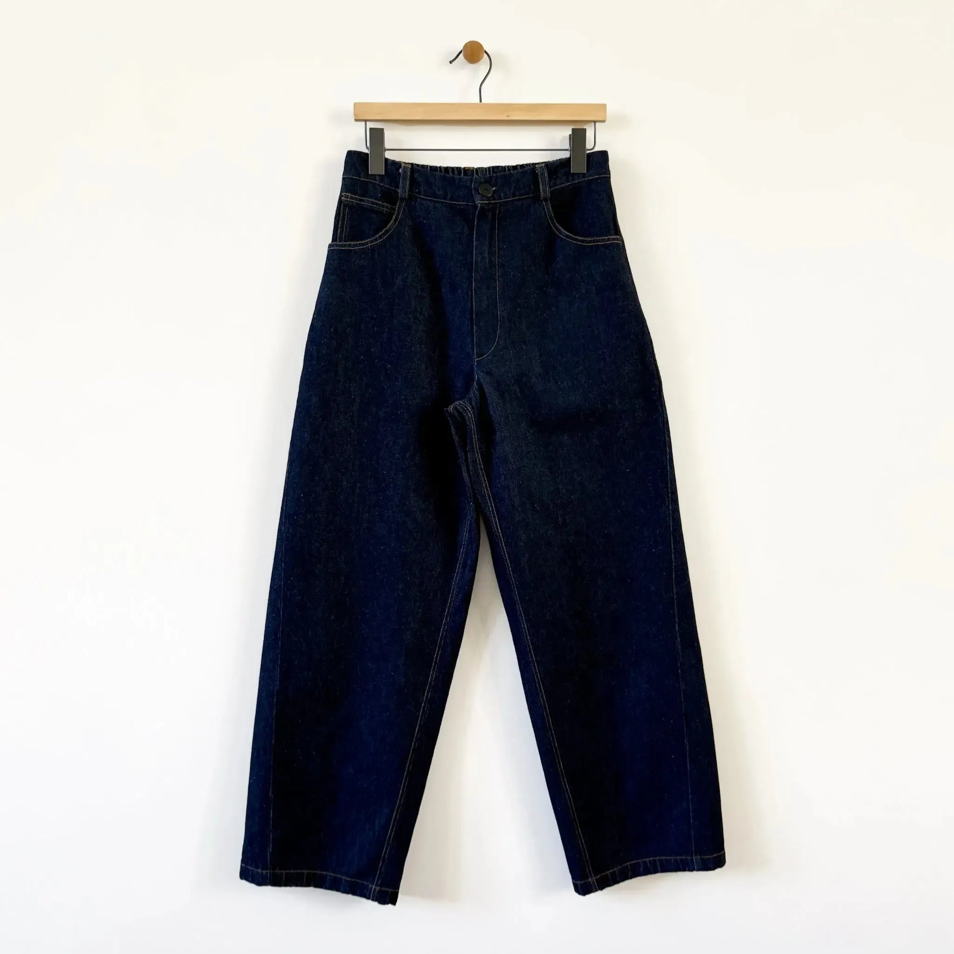 Denim Straight Pants in Indigo-Denim-Cordera-eugenienewport