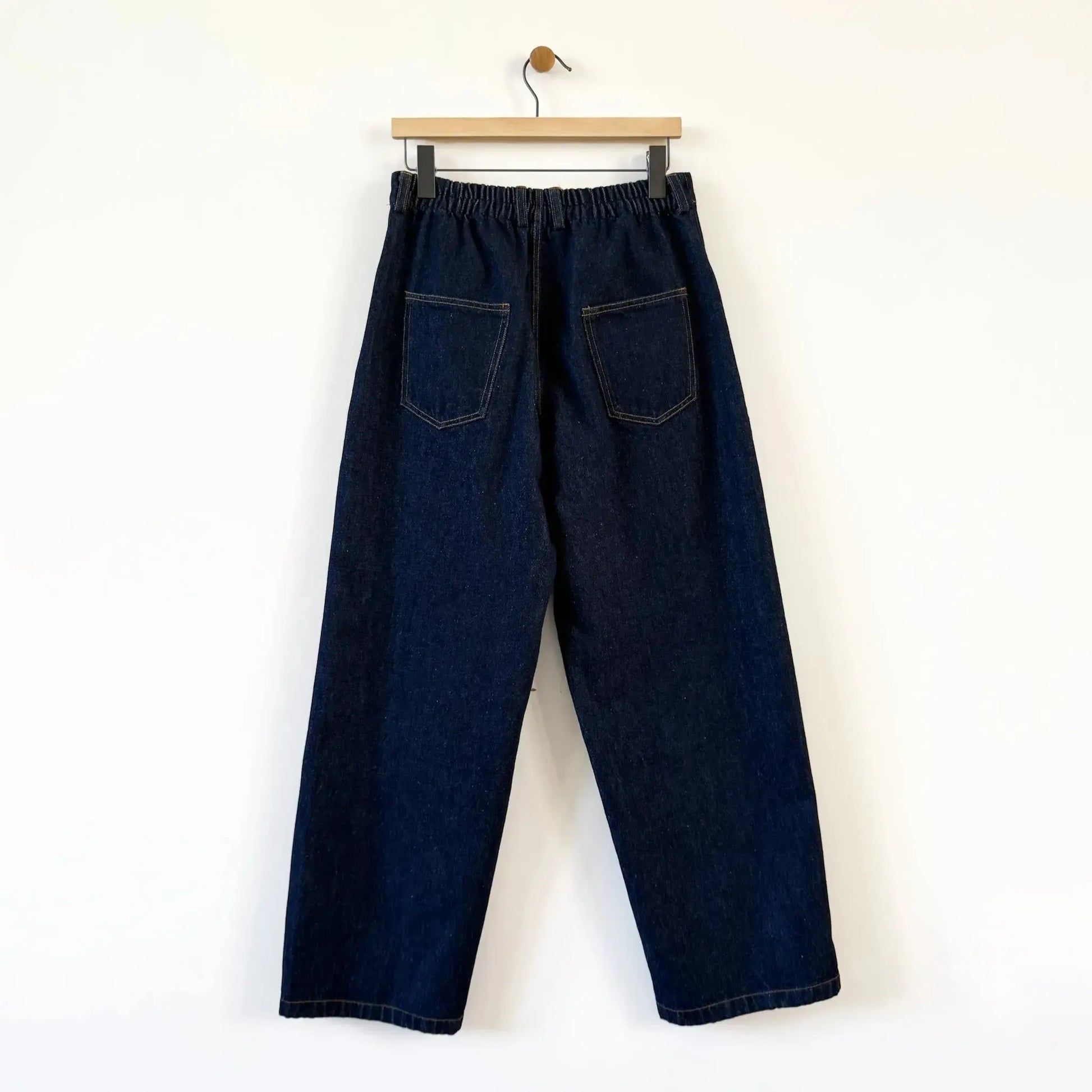 Denim Straight Pants in Indigo-Denim-Cordera-eugenienewport