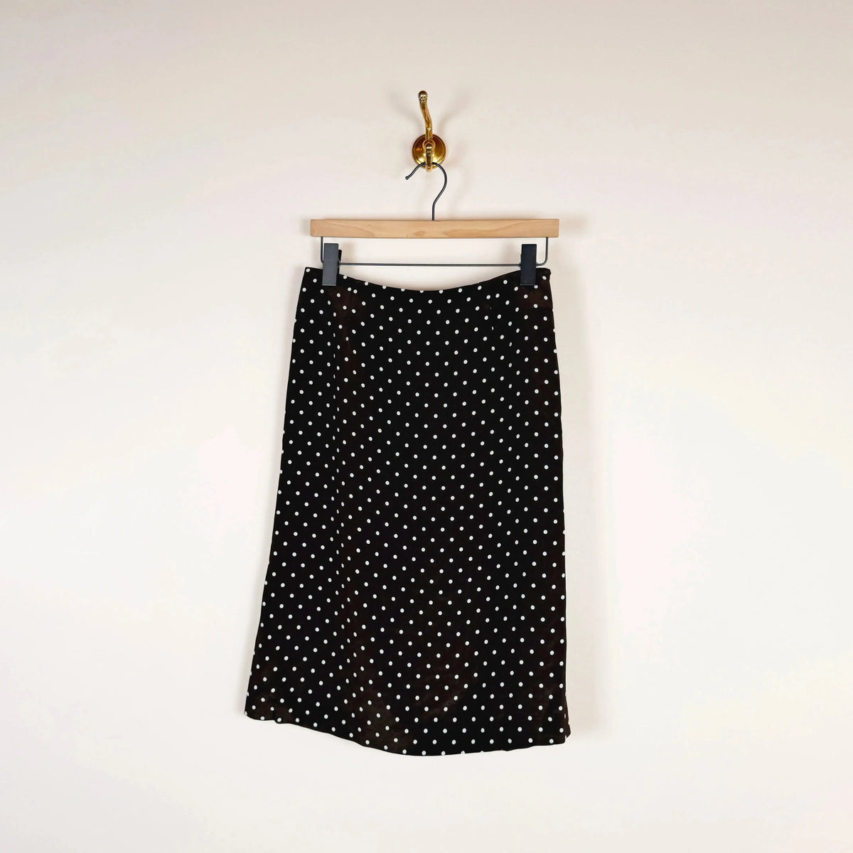 Dot Jacquard Midi Skirt in Brown-Skirts-Ernie Palo-eugenienewport