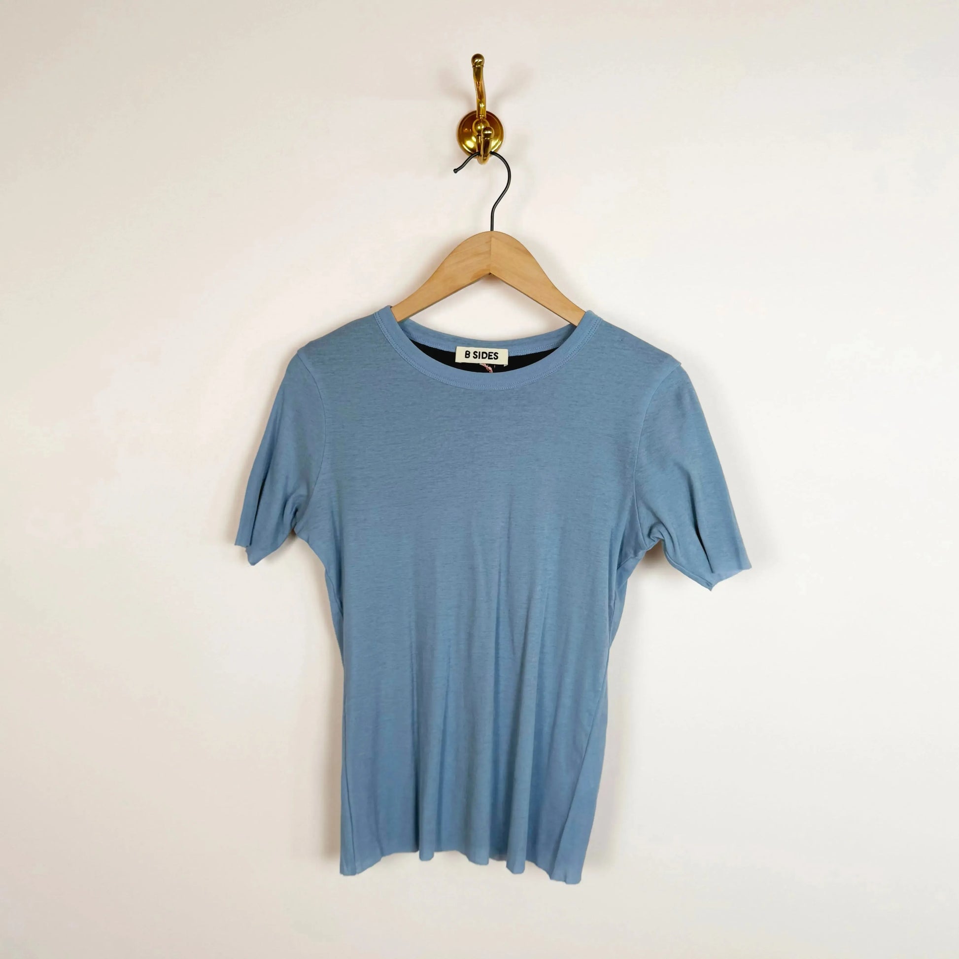 Double Tee in Alpine Blue Marine-Tops-B Sides-eugenienewport