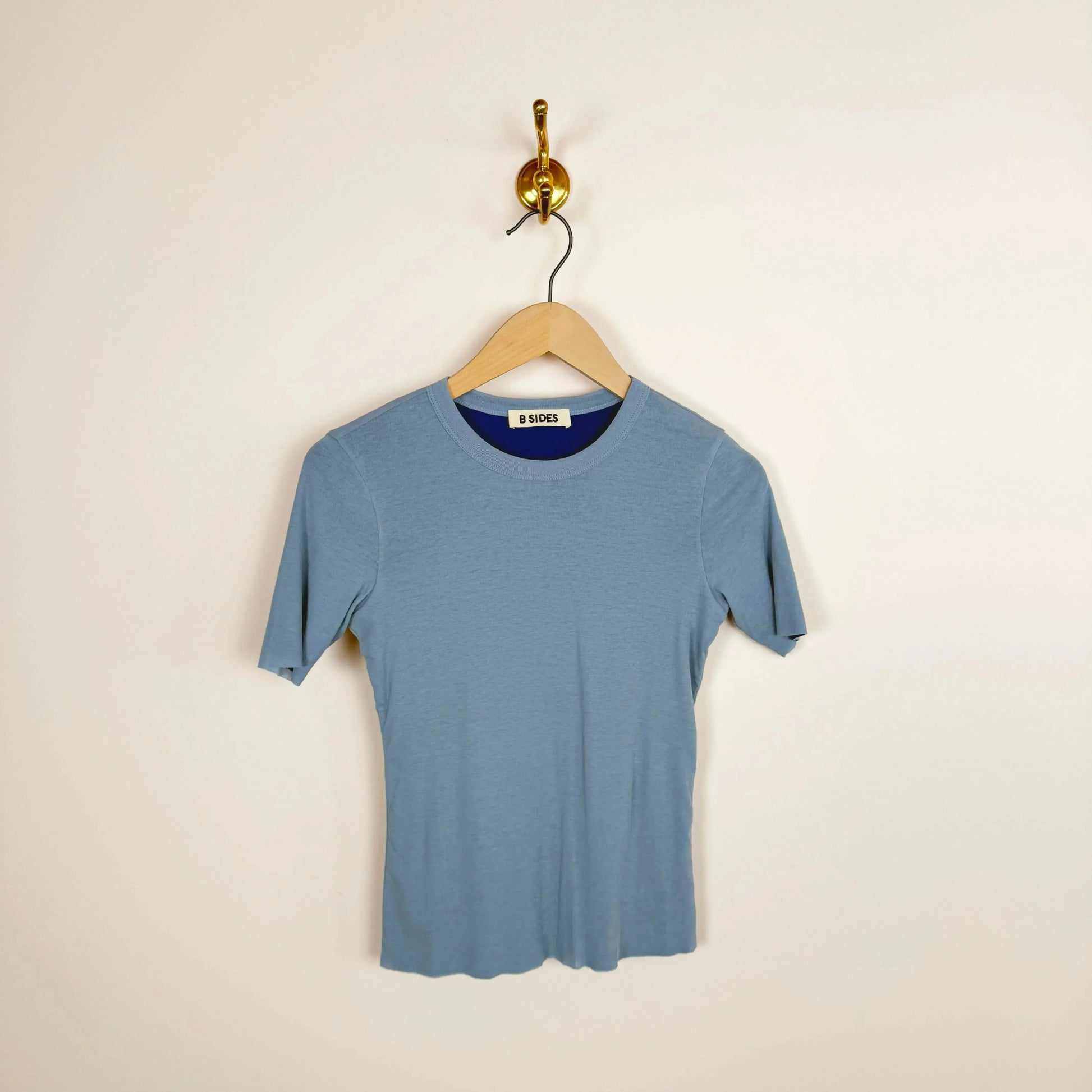 Double Tee in Light Blue-T-Shirts-B Sides-eugenienewport