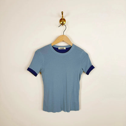 Double Tee in Light Blue-T-Shirts-B Sides-eugenienewport