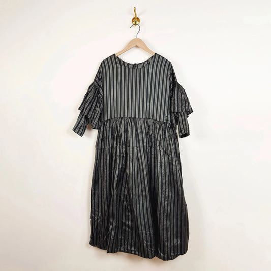 Dress 0460045 in Black Stripe-Dresses-Christian Peau-eugenienewport