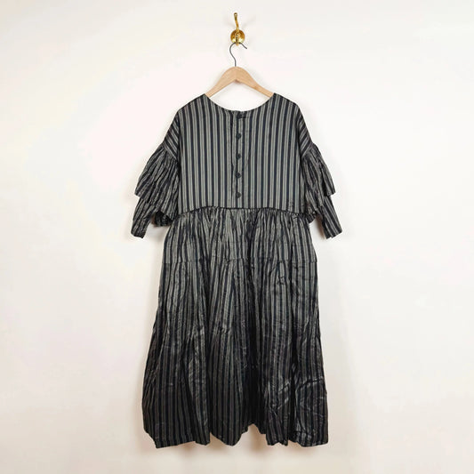 Dress 0460045 in Black Stripe-Dresses-Christian Peau-eugenienewport