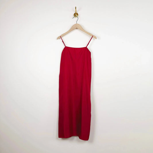 Everyday Dress in Deep Red-Dresses-Comme Si-eugenienewport