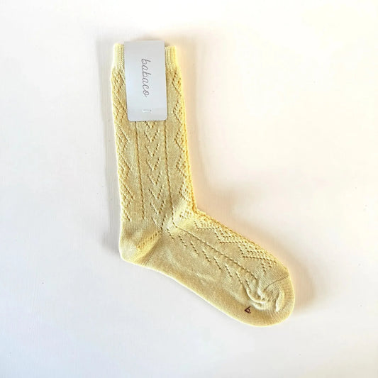 Eyelet Socks in Cream-Accessories-Babaco-eugenienewport
