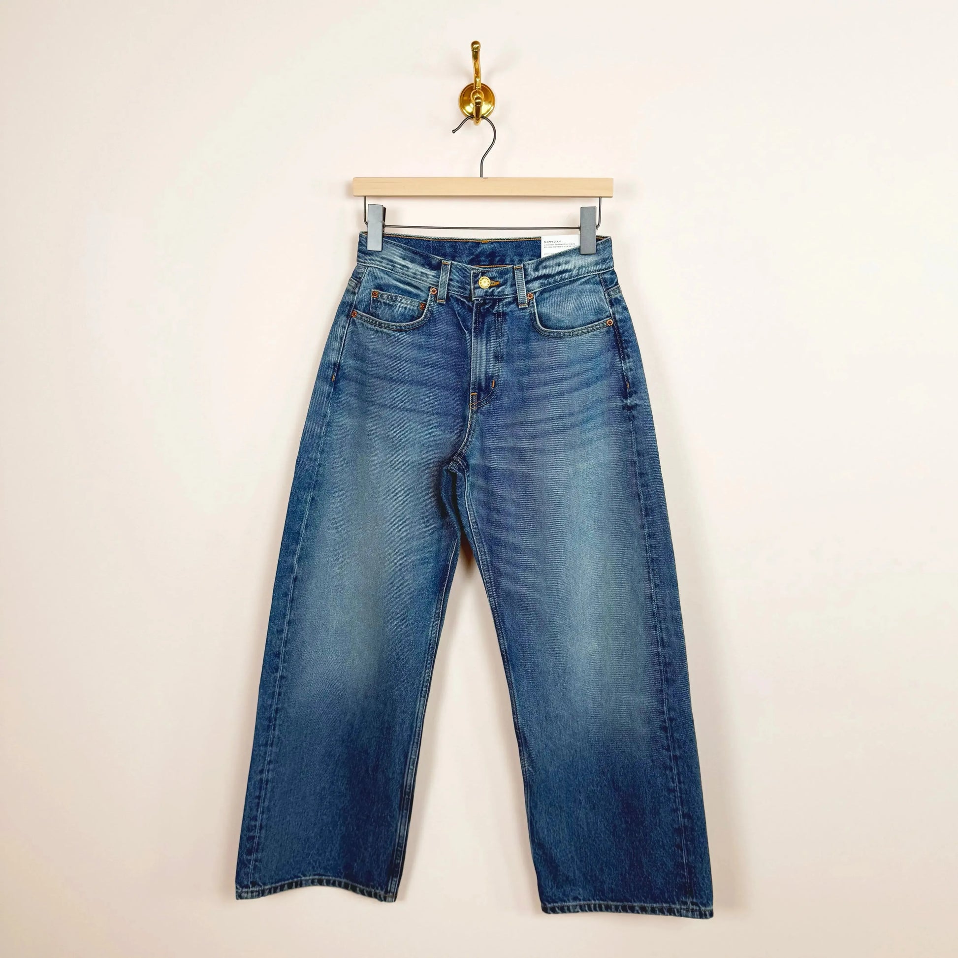 Floppy Jeans in Charley Wash-Denim-B Sides-eugenienewport
