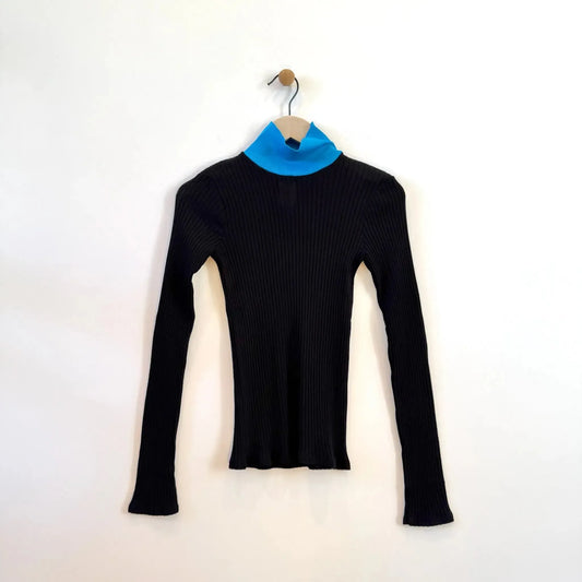 Frederique in Black / Blue-Top-La Fetiche-eugenienewport