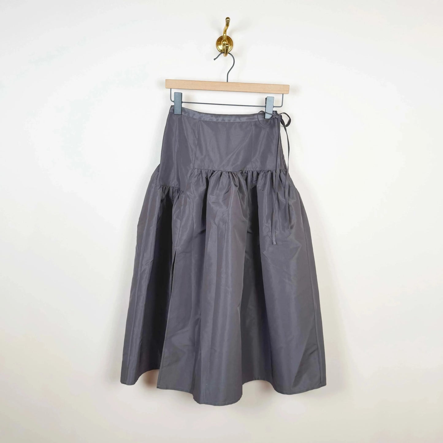 Garden Skirt in Metal-Skirts-Chelsea Mak-eugenienewport