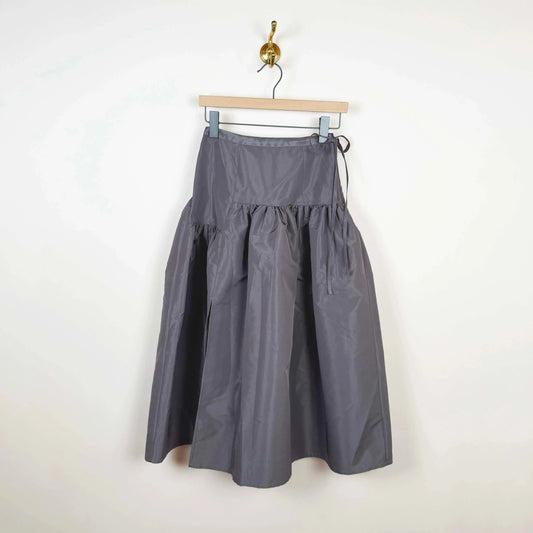 Garden Skirt in Metal-Skirts-Chelsea Mak-eugenienewport