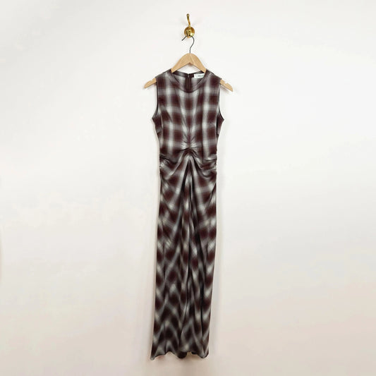 Gathered Waist Dress in Plaid-Dresses-Sayaka Davis-eugenienewport