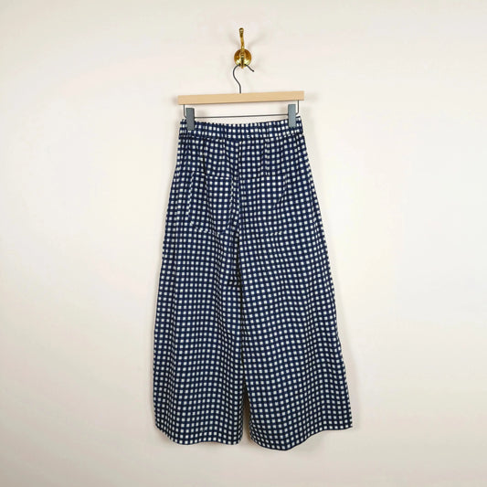 Gaul Pant in Blue Gingham-Pants-Fabiana Pigna-eugenienewport