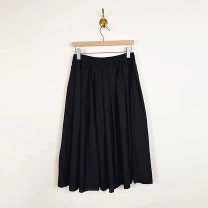 Gelsa Skirt in Black Light Wool-Skirts-Nitto-eugenienewport