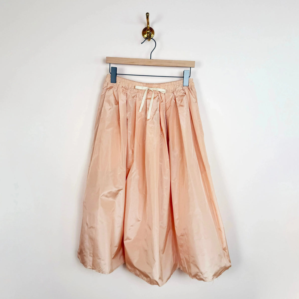 Gelsa Skirt in Misty Rose Taffeta-Skirts-Nitto-eugenienewport