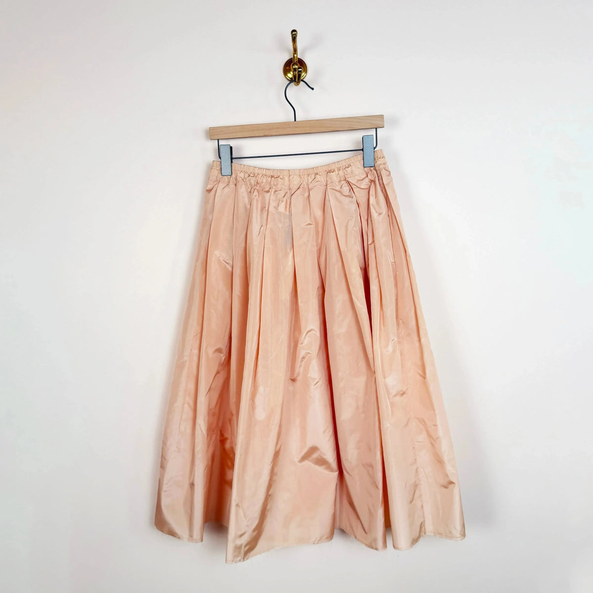 Gelsa Skirt in Misty Rose Taffeta-Skirts-Nitto-eugenienewport
