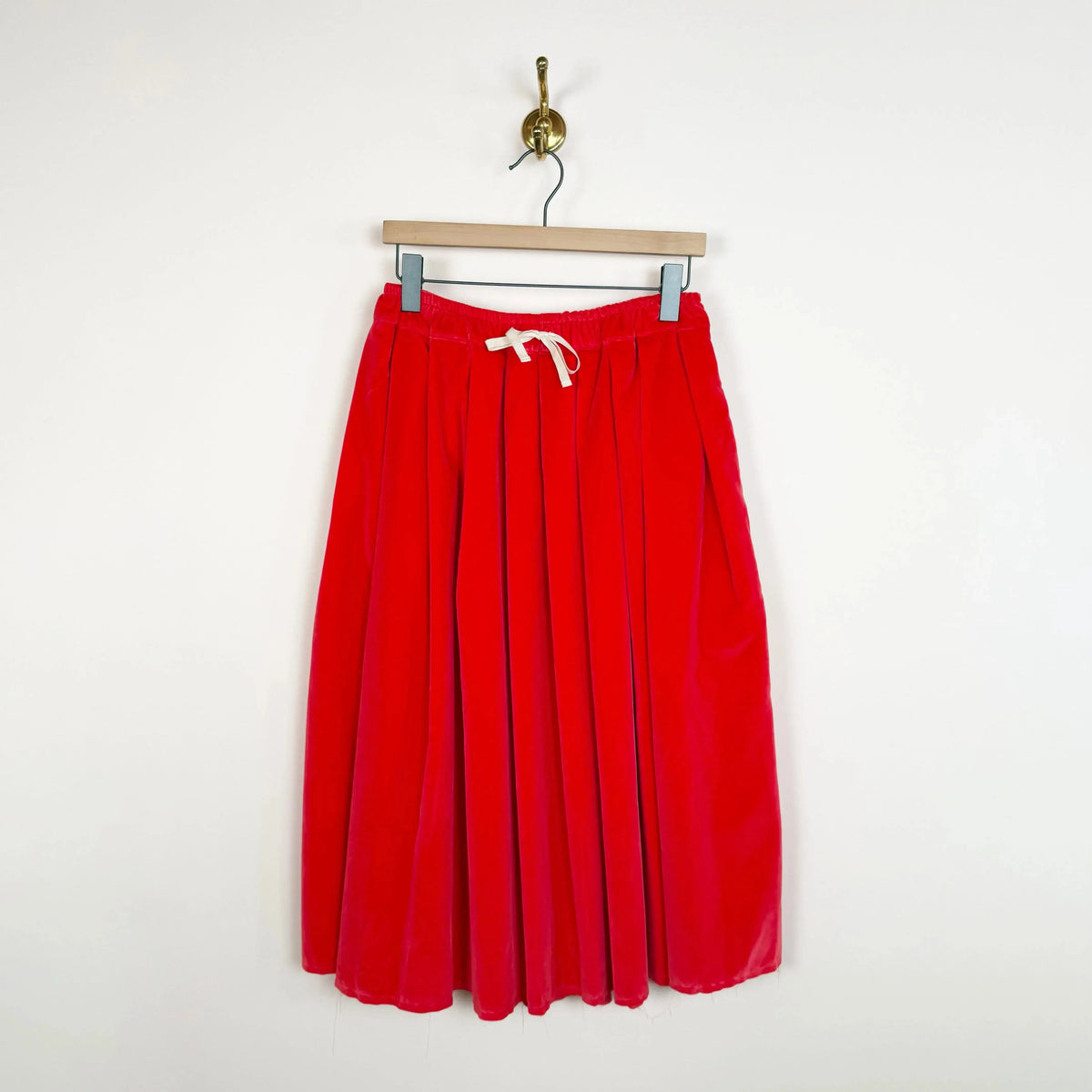 Gelsa Skirt in Velvet Ciliegia-Skirts-Nitto-eugenienewport