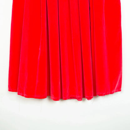 Gelsa Skirt in Velvet Ciliegia-Skirts-Nitto-eugenienewport