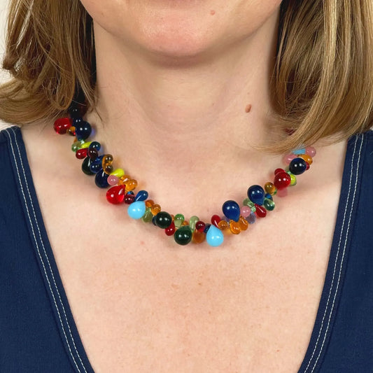 Grape Necklace in Tutti Frutti-Accessories-Aglagla-eugenienewport