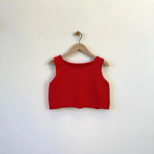 Guache Vest, Knitted in Red-Sweater-Nitto-eugenienewport