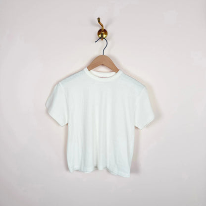 Hi'aka SS Crop T-Shirt in Off White-T-Shirts-Sunray-eugenienewport