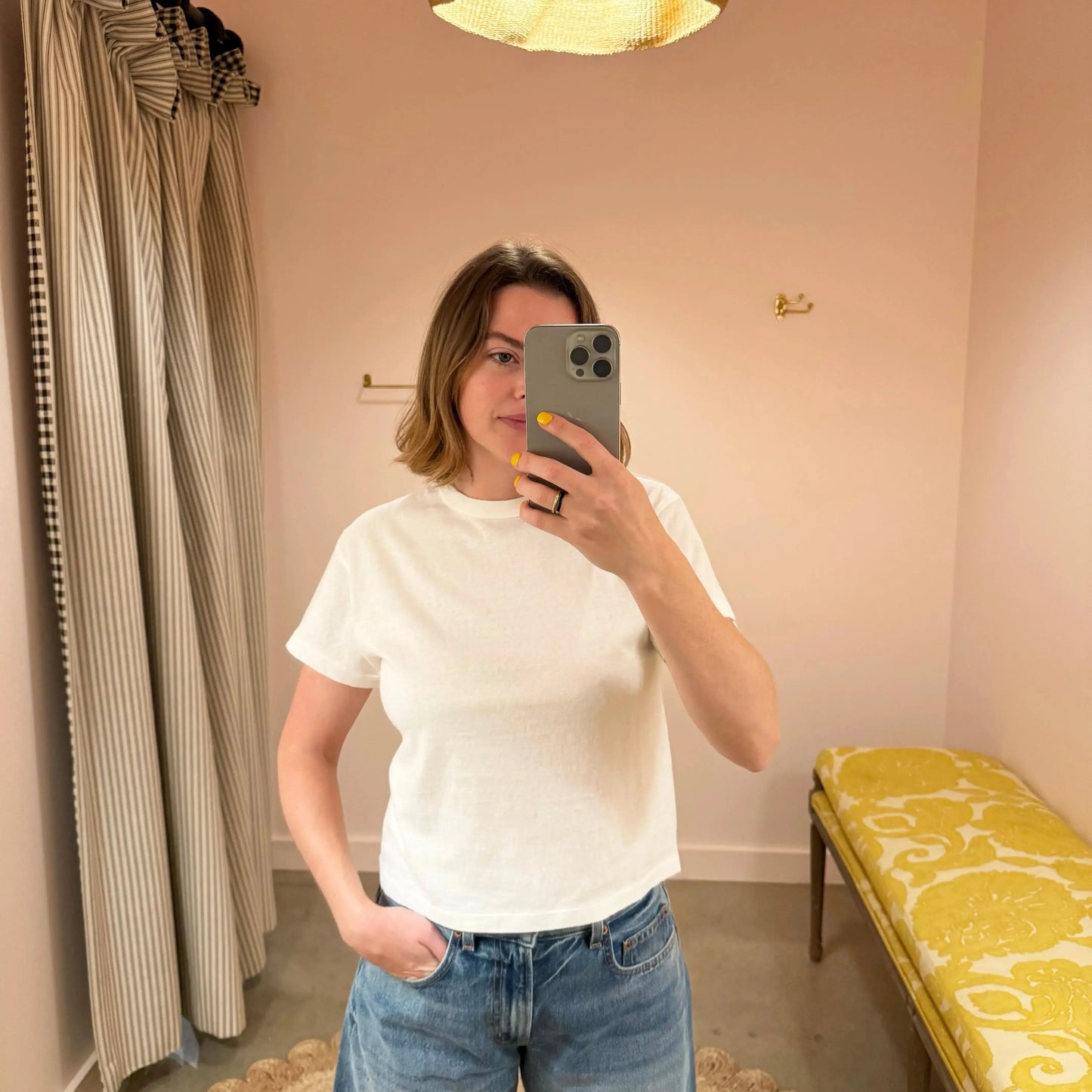 Hi'aka SS Crop T-Shirt in Off White-T-Shirts-Sunray-eugenienewport