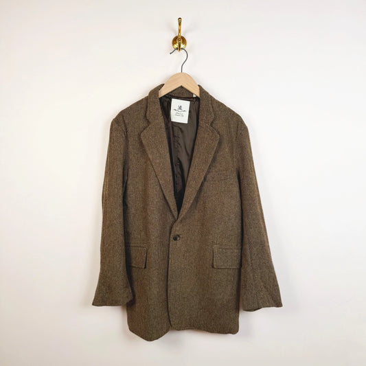 Hyannis Deconstructed Blazer in Brown-Jackets-Denimist-eugenienewport