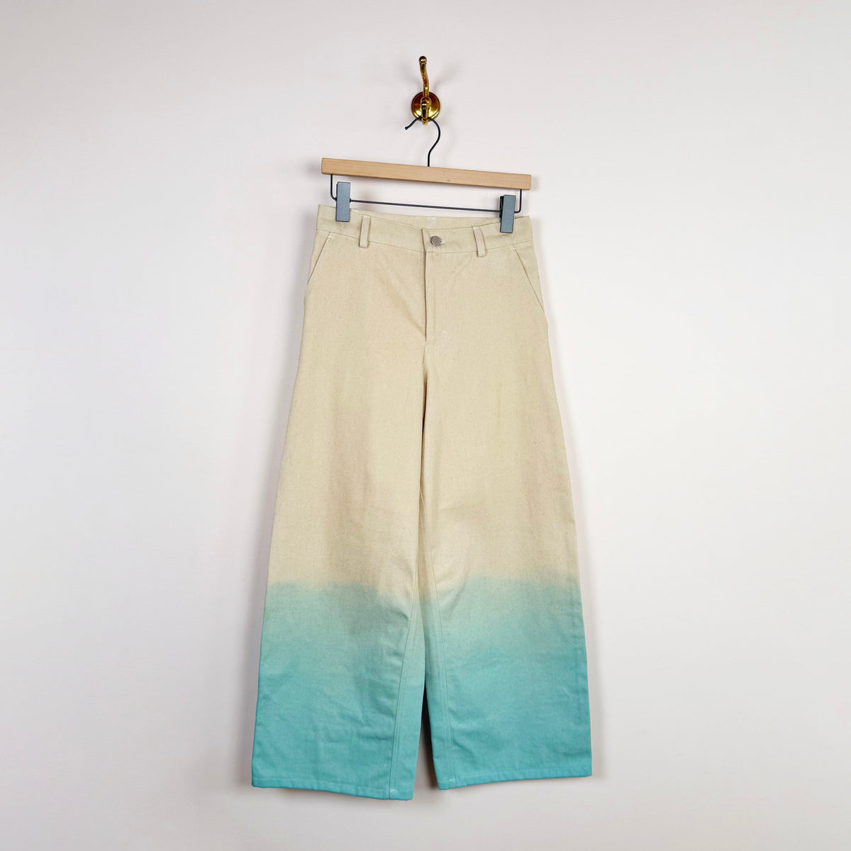 Jeans Wide Leg in Dip Dyed Glacier