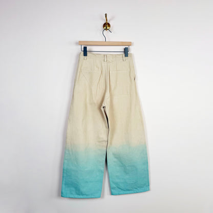 Jeans Wide Leg in Dip Dyed Glacier